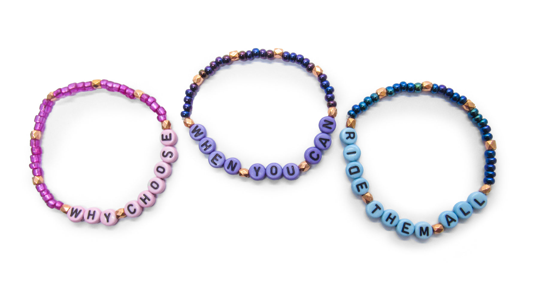 Bisexual Pride Stackable Bracelet Set Bracelets Oh, Heart!