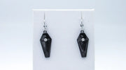 Blood Red and Black Coffin Dangle Earrings Earrings Oh, Heart!