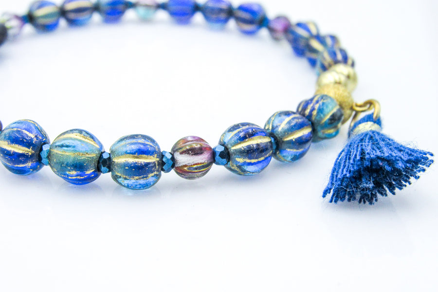 Blue Bird Memory Wire Bracelet Bracelets Oh, Heart!