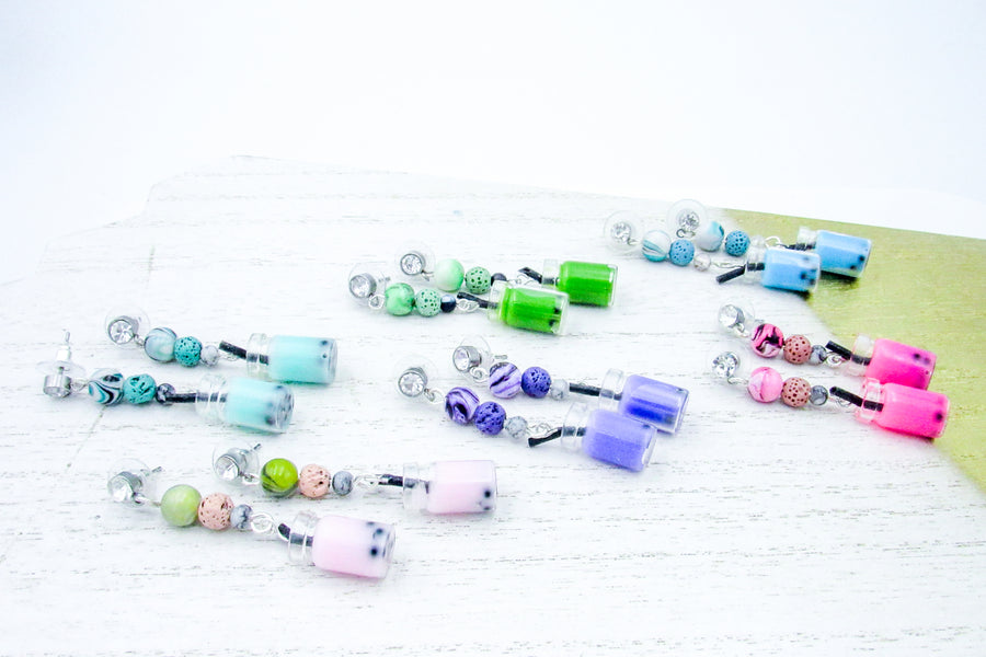 Scented Boba Charm Earrings Earrings Oh, Heart!