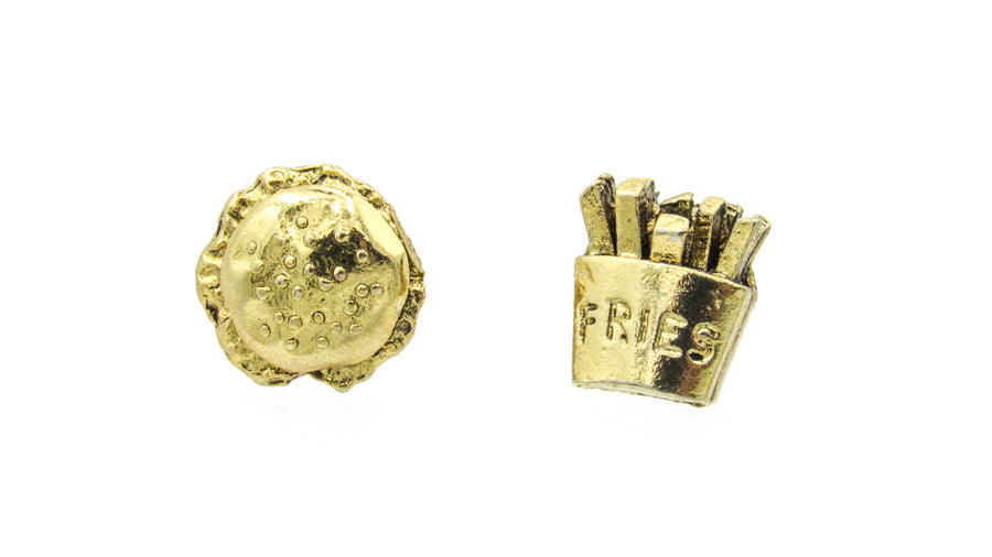 Hamburger and Fries Mismatched Stud Earring Set Earrings Oh, Heart!