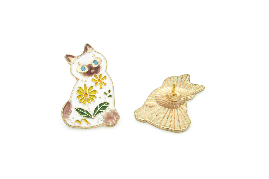 Iridescent Cat Enamel Pin Pin Oh, Heart!