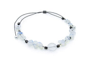 Moonstone Chip Beads Gunmetal Adjustable Slide Bracelet Bracelets Oh, Heart!