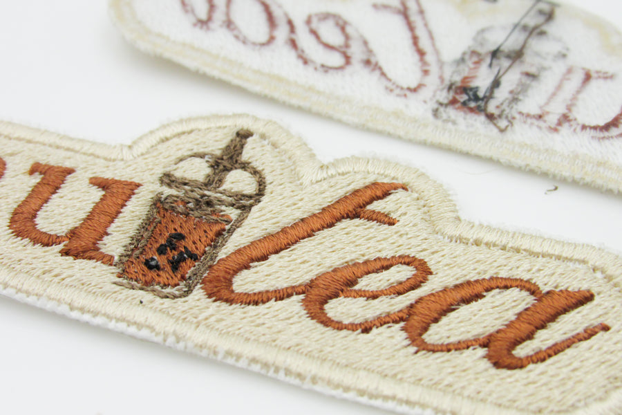 Cu-tea Boba Themed Embroidered Patch Embroidered Patch Oh, Heart!