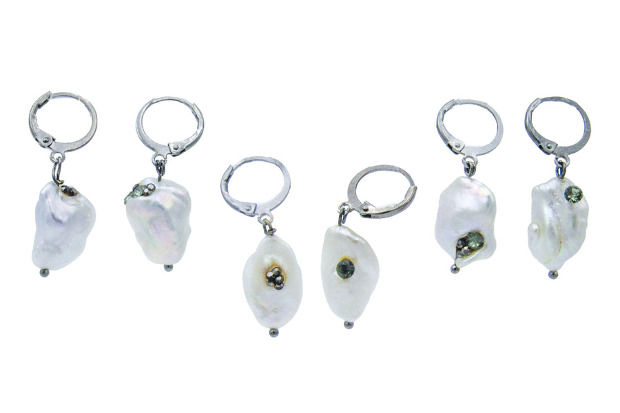 One Of A Kind Baroque Pearl Dangle Earrings Earrings Oh, Heart!