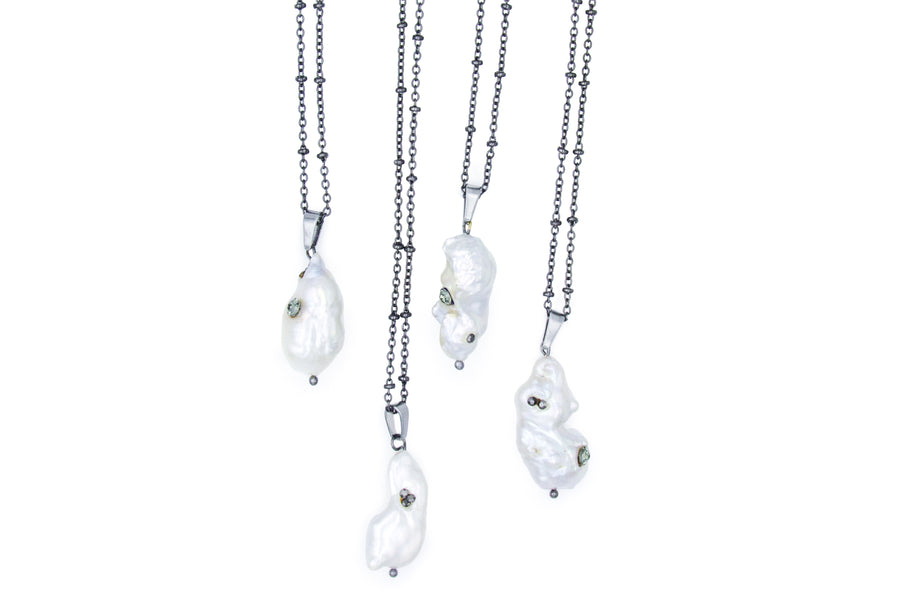 One Of A Kind Baroque Pearl Drop Necklace Necklaces Oh, Heart!
