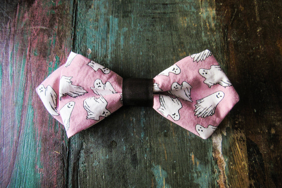Glow In The Dark Ghosts Millennial Pink Bow Tie Bow Tie Oh, Heart!
