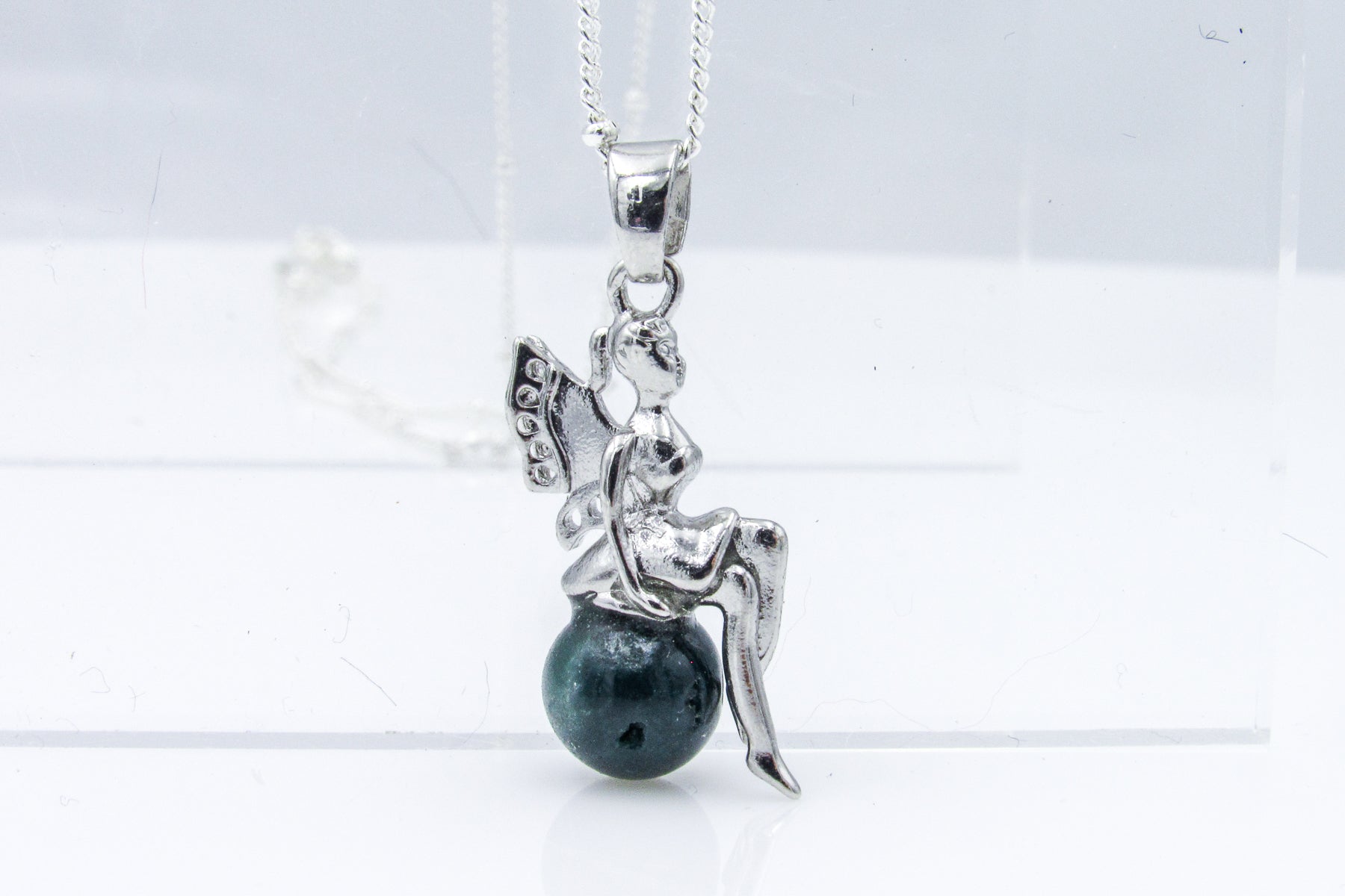 Fairy Pendant on Silver Chain Necklace Necklaces Oh, Heart!