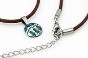 Forest and Mountains Enamel Charm On Leather Necklace Necklaces Oh, Heart!