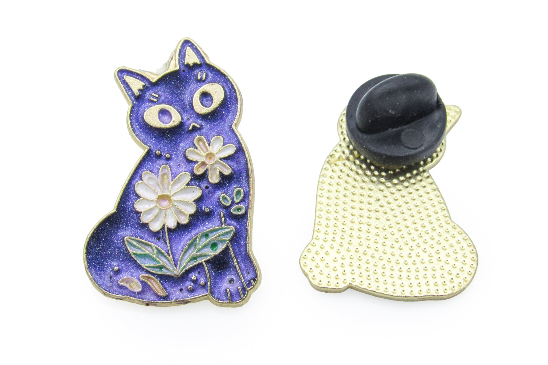 Iridescent Cat Enamel Pin Pin Oh, Heart!