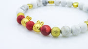 Dainty Gold Bunny Stretch Bracelet Oh, Heart!