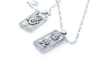 Double Sided Lucky Dragon 幸龙 Pewter Pendant Necklace Necklaces Oh, Heart!