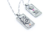 Double Sided Lucky Dragon 幸龙 Pewter Pendant Necklace Necklaces Oh, Heart!