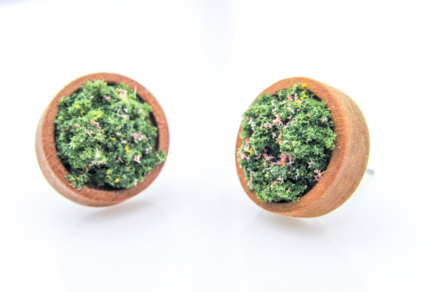 Miniature Flower Planters Stud Earrings Earrings Oh, Heart!