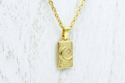 Moon and Star With CZ Rhinestone Pendant Necklace Necklaces Oh, Heart!