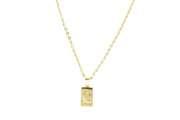 Moon and Star With CZ Rhinestone Pendant Necklace Necklaces Oh, Heart!