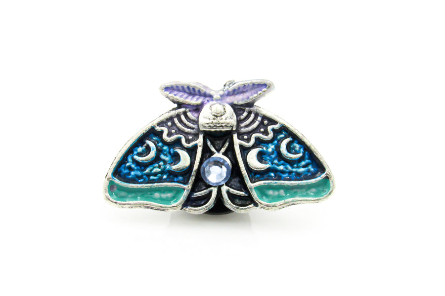 Moon Phases Moth Enamel Pin Pin Oh, Heart!