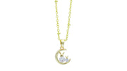 Mother and Child Rabbit Charm Necklace With CZ Crystal Oh, Heart!