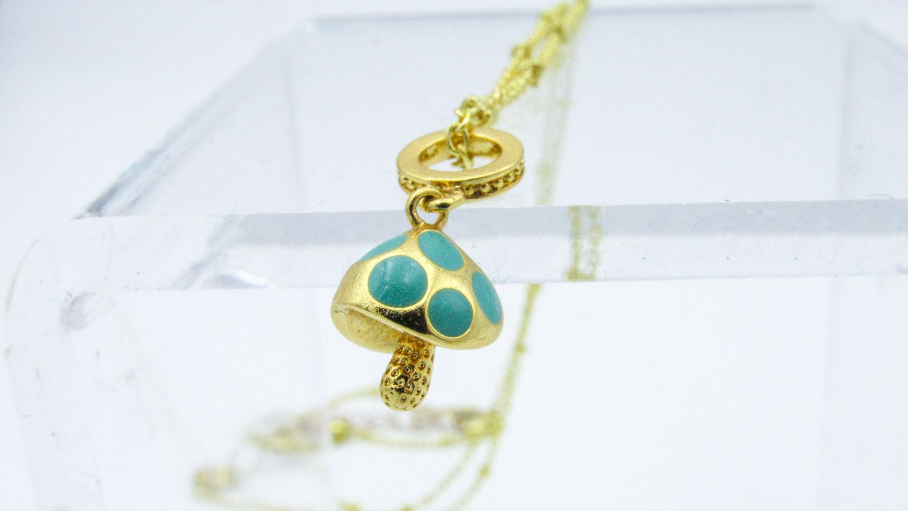 Delicate Mushroom Charm Satellite Chain Necklace Necklaces Oh, Heart!
