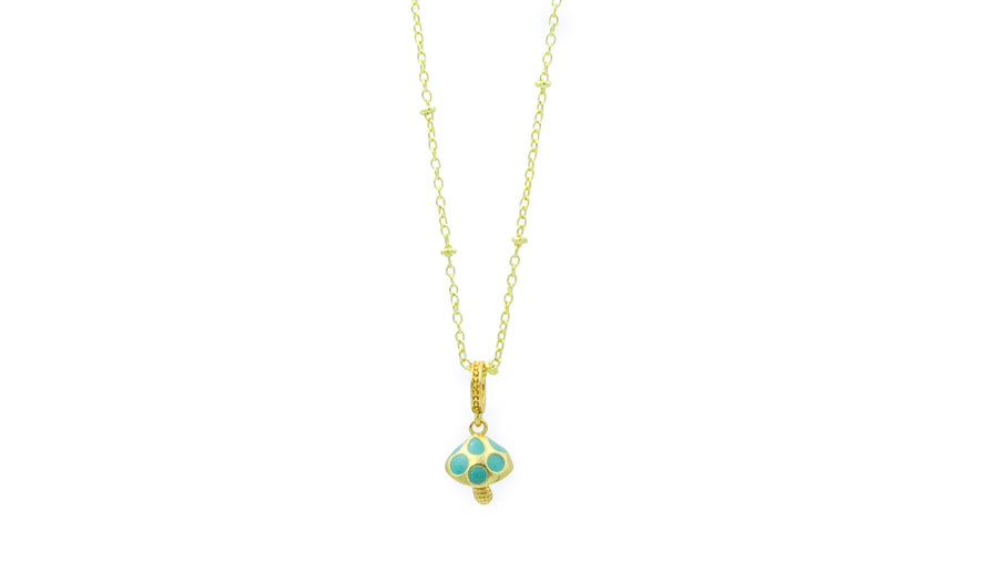 Delicate Mushroom Charm Satellite Chain Necklace Necklaces Oh, Heart!