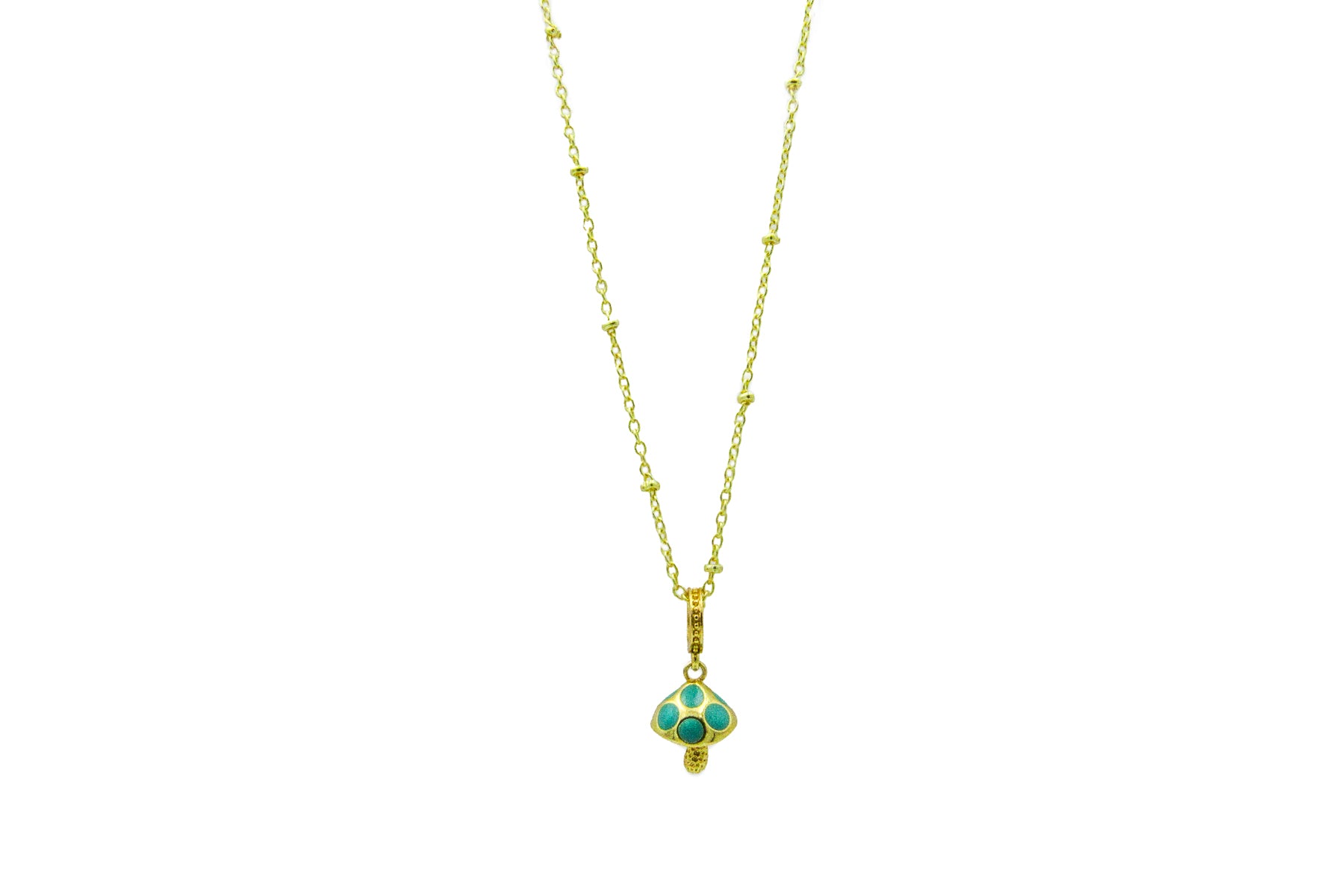 Delicate Mushroom Charm Satellite Chain Necklace Necklaces Oh, Heart!