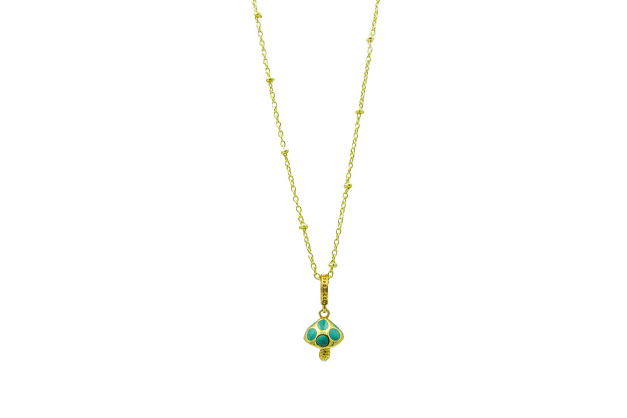 Delicate Mushroom Charm Satellite Chain Necklace Necklaces Oh, Heart!