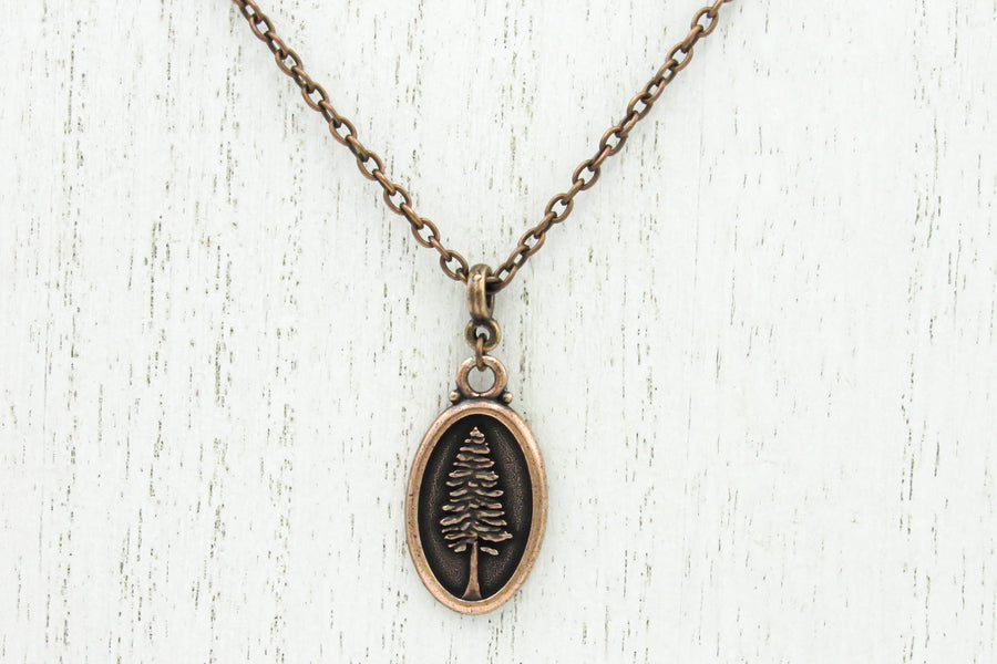 Tolkien Quote Pendant Necklace With Redwood Design Necklaces Oh, Heart!