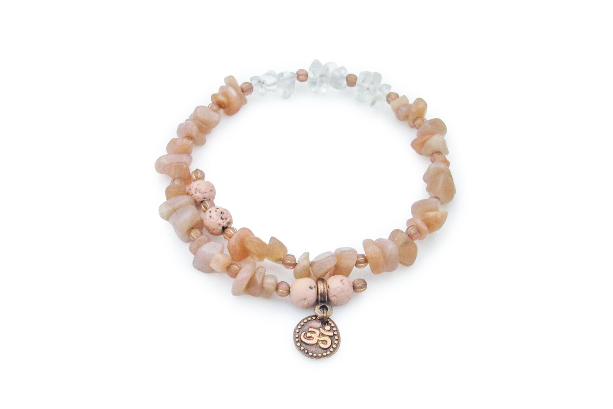 OM ॐ Aromatherapy Memory Wire Bracelet Bracelets Oh, Heart!