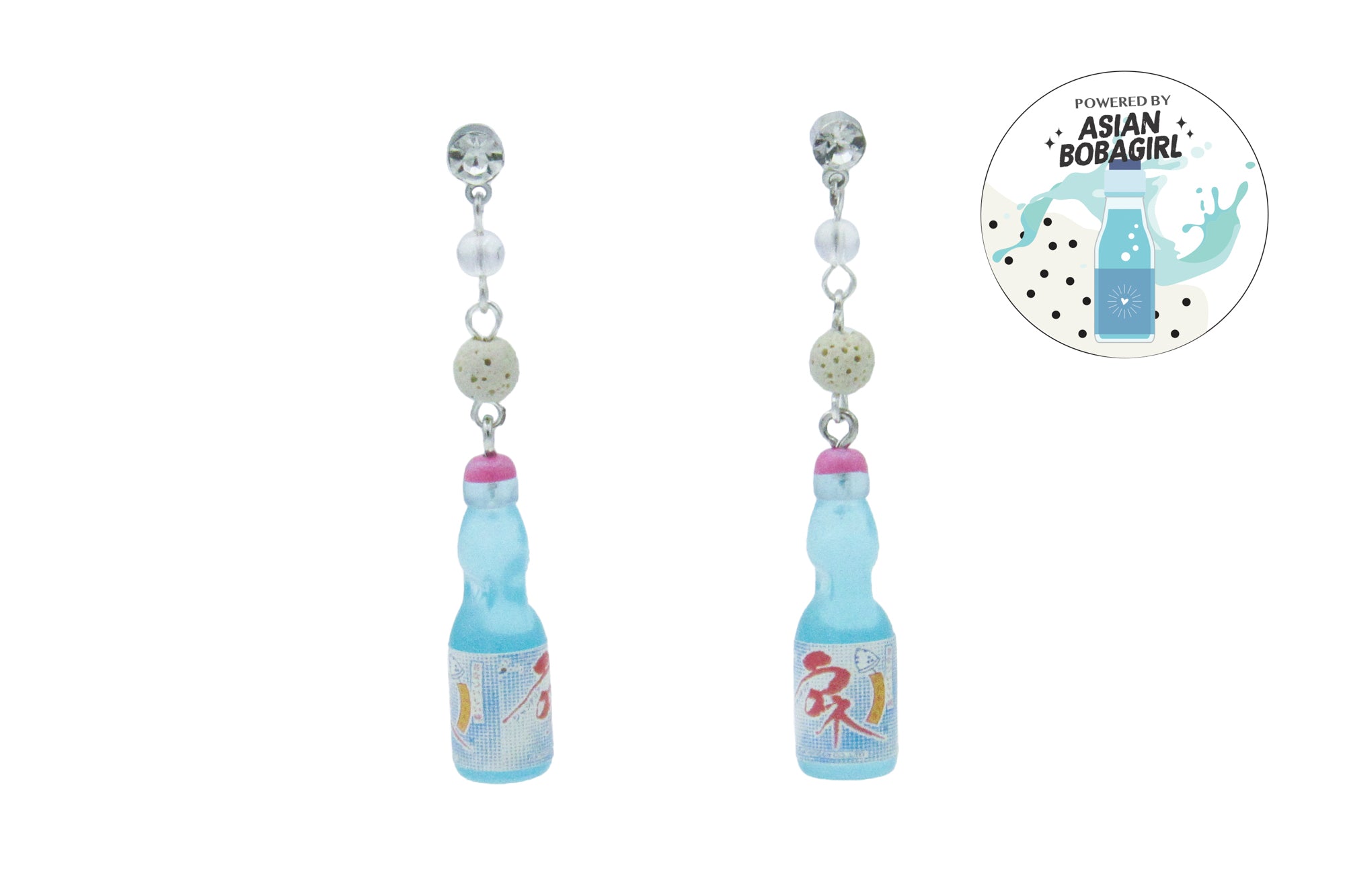 Ramune Japanese Soda Scented Dangle Earrings Earrings Oh, Heart!