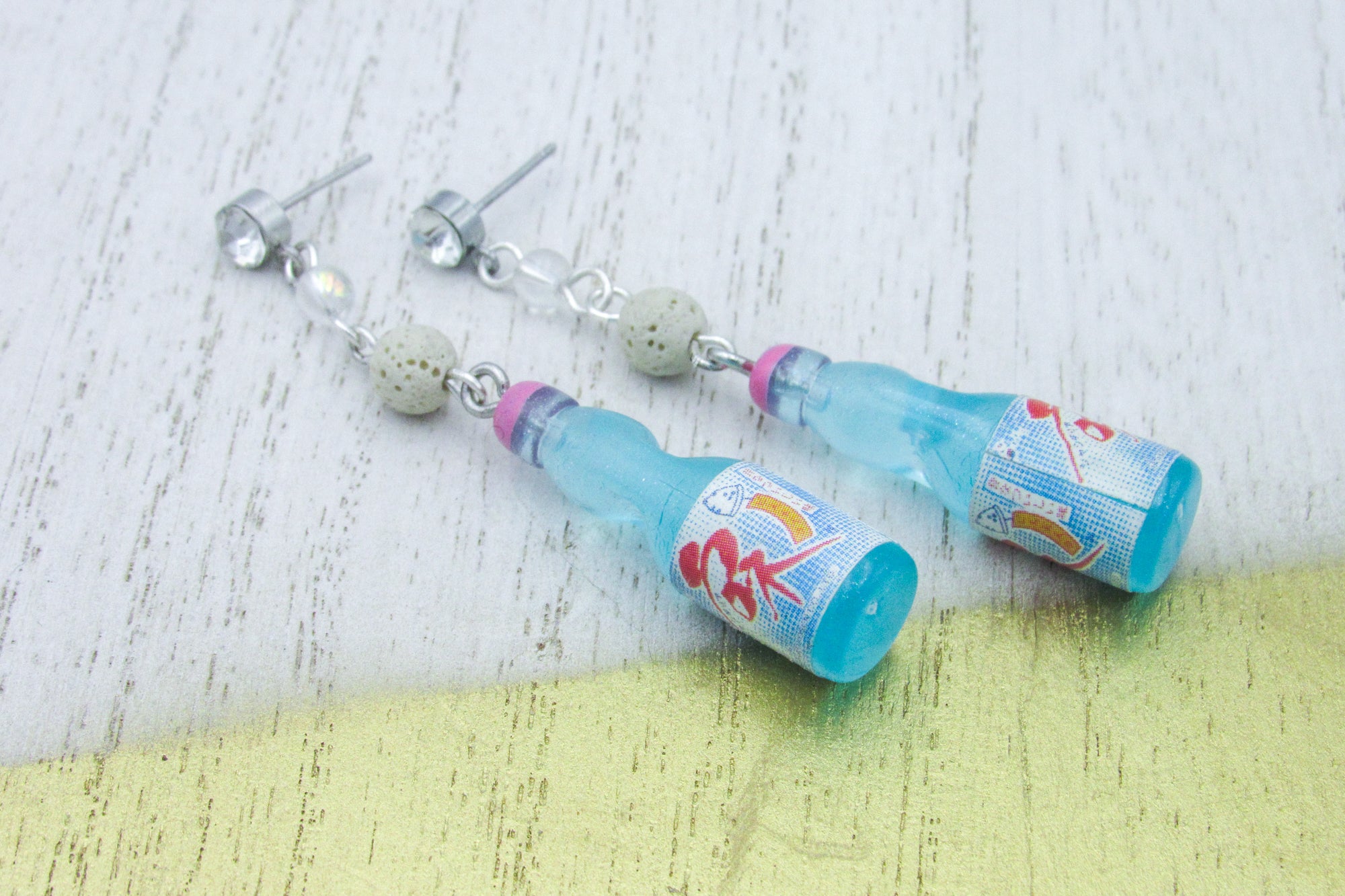 Ramune Japanese Soda Scented Dangle Earrings