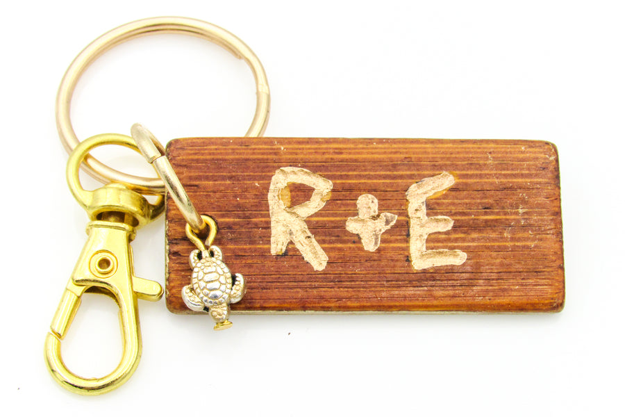 R+E IT Inspired Wooden Keychain Keychains Oh, Heart!
