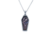 Hugging Skeletons In A Coffin Pendant Necklace Necklaces Oh, Heart!