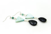 Geometric Shell and Pearl Statement Dangle Earrings Earrings Oh, Heart!