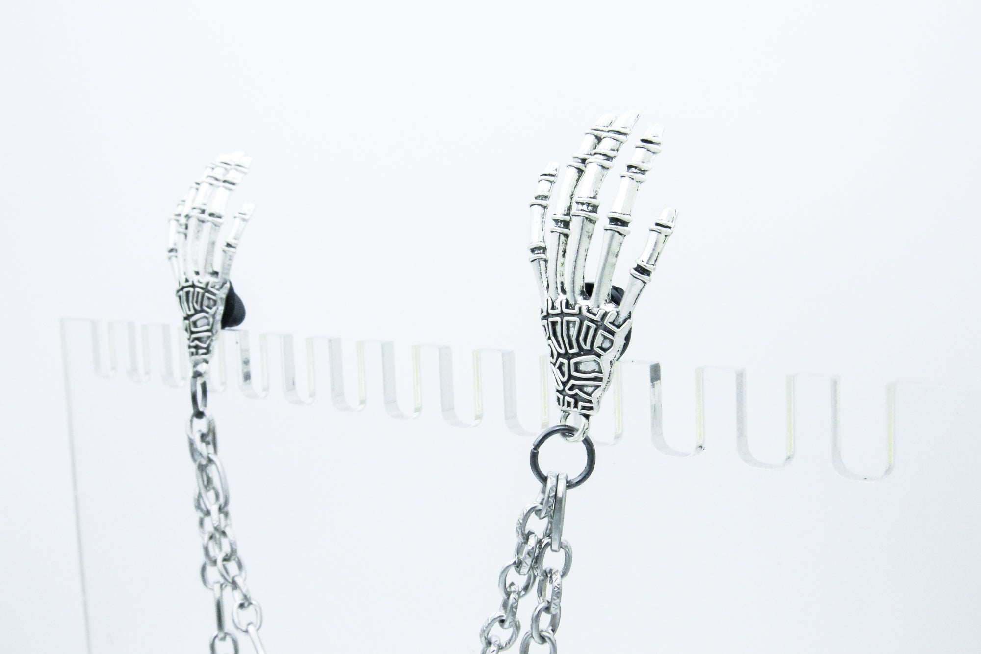 Skeleton Hand Charm Collar Chain collar chain Oh, Heart!