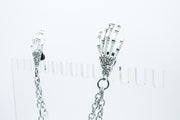 Skeleton Hand Charm Collar Chain collar chain Oh, Heart!