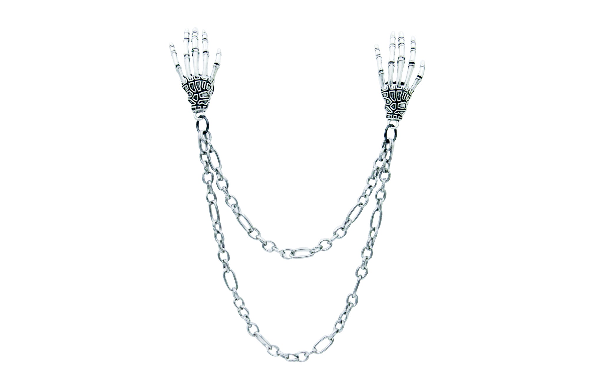Skeleton Hand Charm Collar Chain collar chain Oh, Heart!