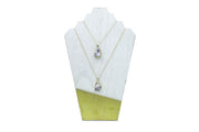White Smoke Druzy Agate Crystal Pendant Necklaces Necklaces Oh, Heart!