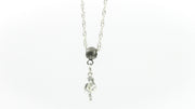 Middle Finger Necklace on Dainty Twisted Chain in Silver or Black Necklaces Oh, Heart!
