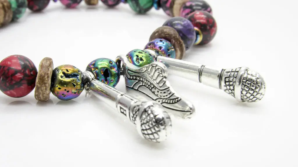 Rainbow Beads Reddie Themed Stretch Bracelet Bracelets Oh, Heart!