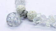 Gemstone Stretch Bracelets With Moon Czech Glass Bead Bracelets Oh, Heart!