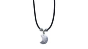 Moon Shape Semiprecious Stone Pendant Necklace Necklaces Oh, Heart!