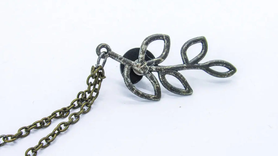 Antique Patina Leaf Sprig Collar Chain collar chain Oh, Heart!
