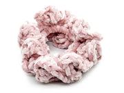 Thick and Super Soft Velvet Crochet Scrunchie Ponytail Holders Oh, Heart!