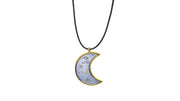 Crescent Moon Resin Pendant Necklace Necklaces Oh, Heart!