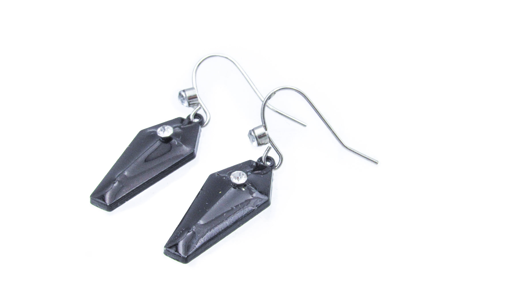 Blood Red and Black Coffin Dangle Earrings Earrings Oh, Heart!
