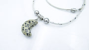 Moon Shape Semiprecious Stone Pendant Necklace Necklaces Oh, Heart!
