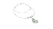 Moon Shape Semiprecious Stone Pendant Necklace Necklaces Oh, Heart!