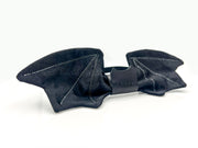 Brushed Black Satin Bat Shaped Bow Tie Bow Tie Oh, Heart!