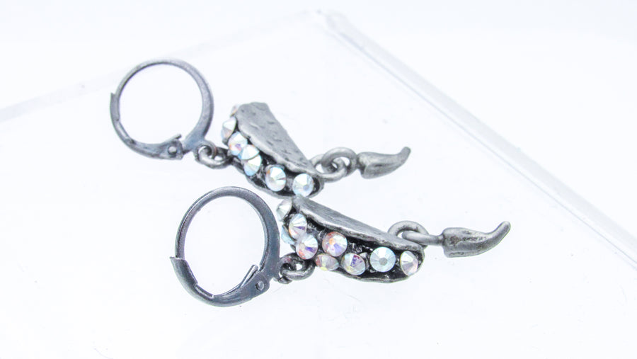 Tacos con Chiles Dangle Earrings with Rhinestones Earrings Oh, Heart!