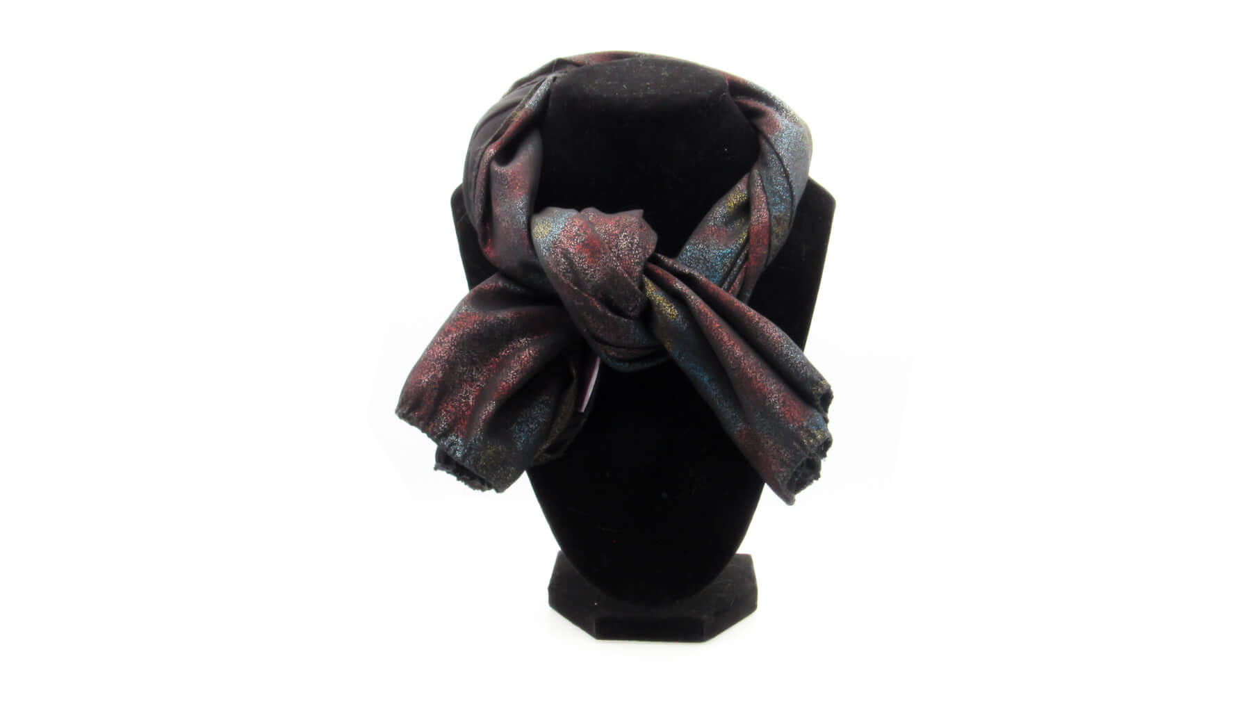 Dark Iridescent Abstract Floral Silky Bandana Scarves Oh, Heart!